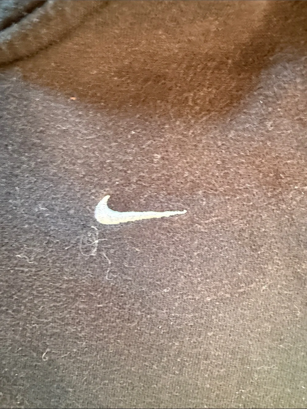 Nike Men's Black Zip-Up Hoodie with Small Swoosh